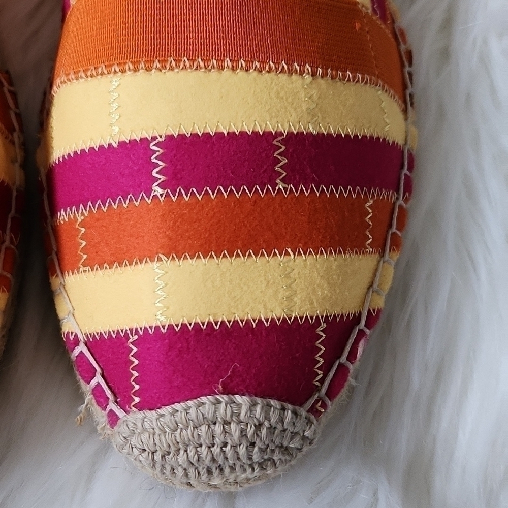Adrienne Vittadini multicolored striped espadrilles NWOT - Picture 4 of 13